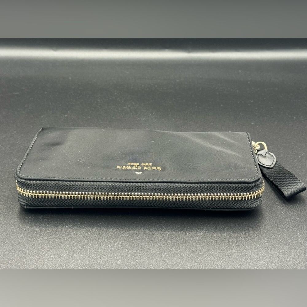 Kate Spade Black Nylon Zip-Around Wallet - Picture 7 of 9